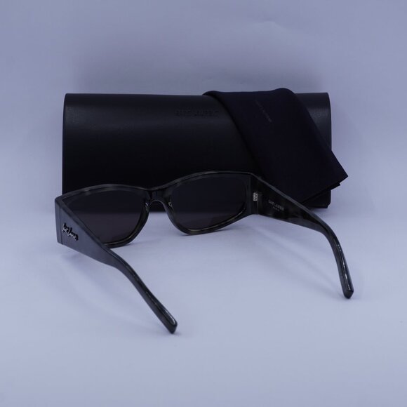Saint Laurent SL329 004 Rectangle Sunglasses - Grey Havana/Black - Picture 4 of 10